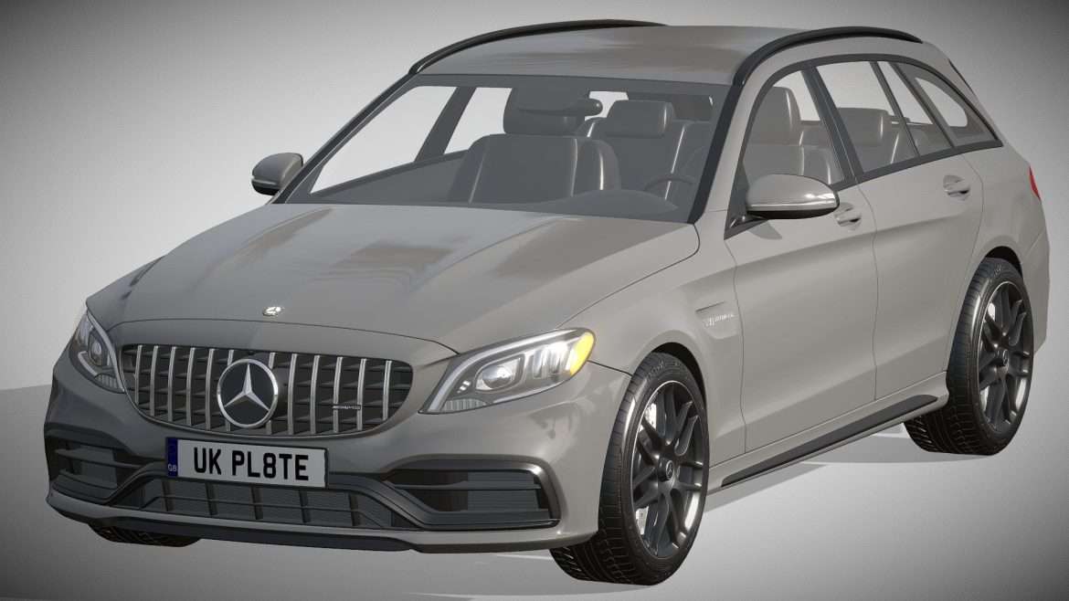 mercedes benz c63 amg estate 3d model