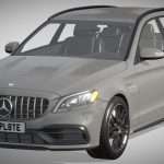 mercedes benz c63 amg estate 3d model