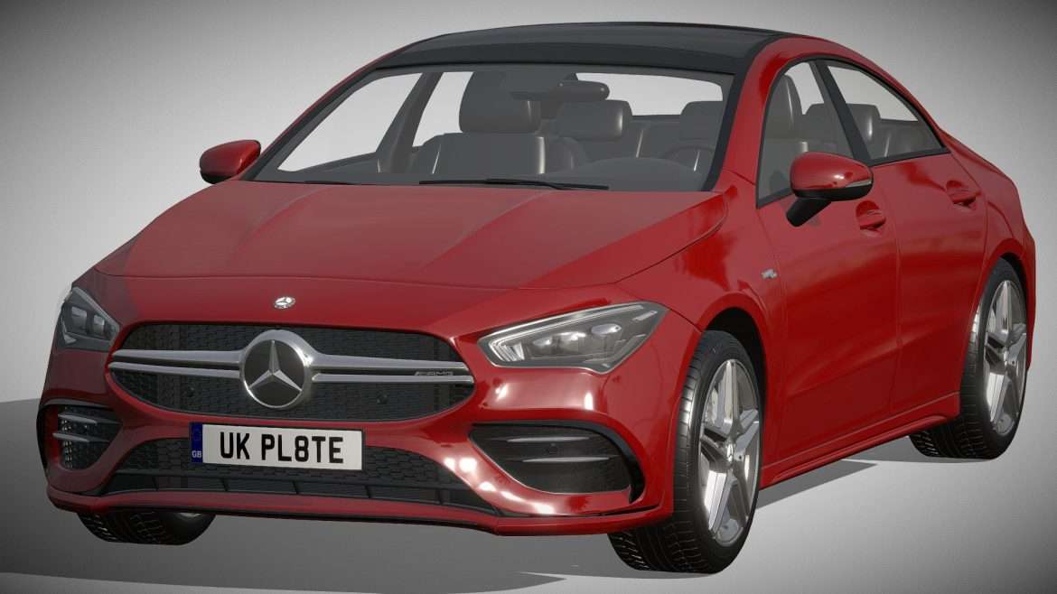mercedes benz cla 35 amg 2020 3d model
