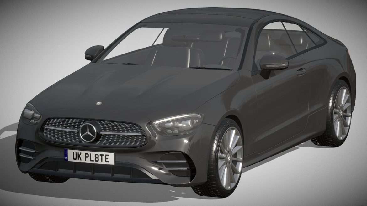 mercedes benz e class coupe amg line 2021 3d model