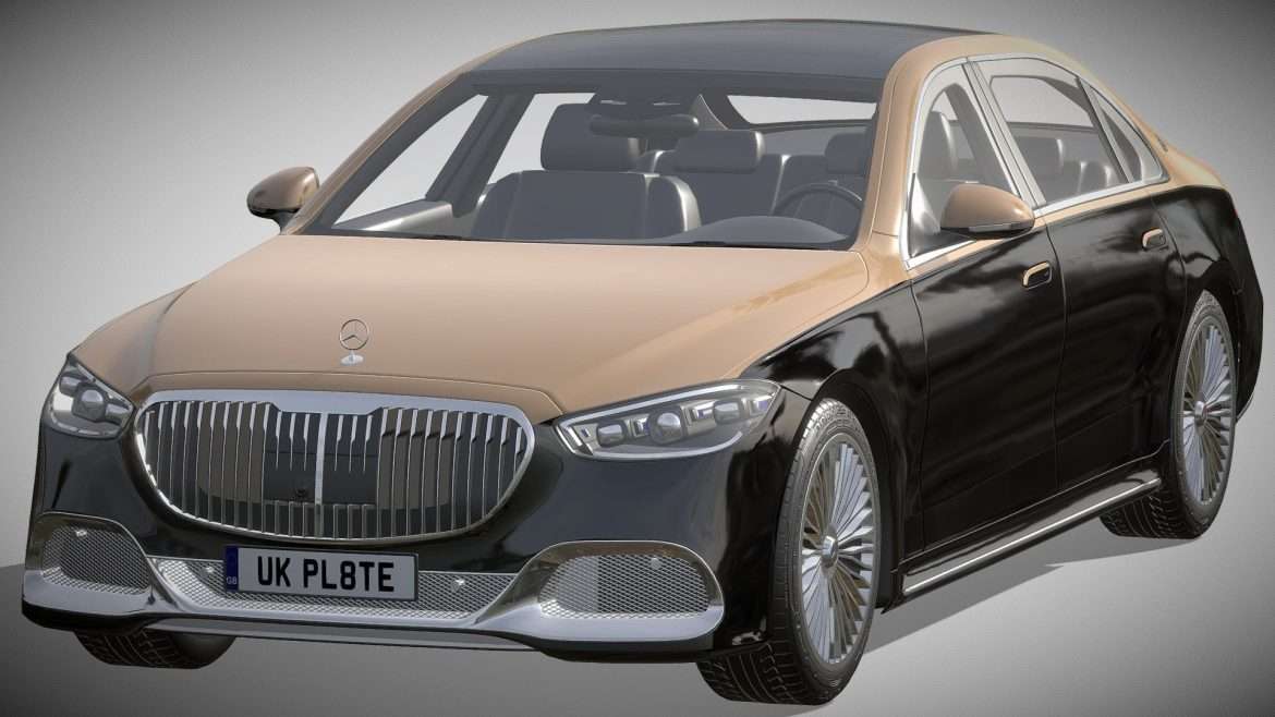 mercedes benz s class maybach 2021 3d model