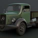 mercedes l1500 cargo truck 3d model
