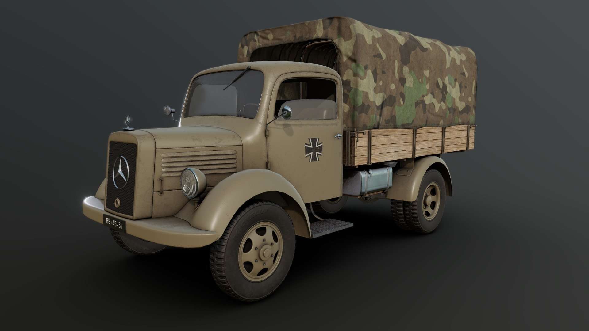 Military truck Mercedes L1500