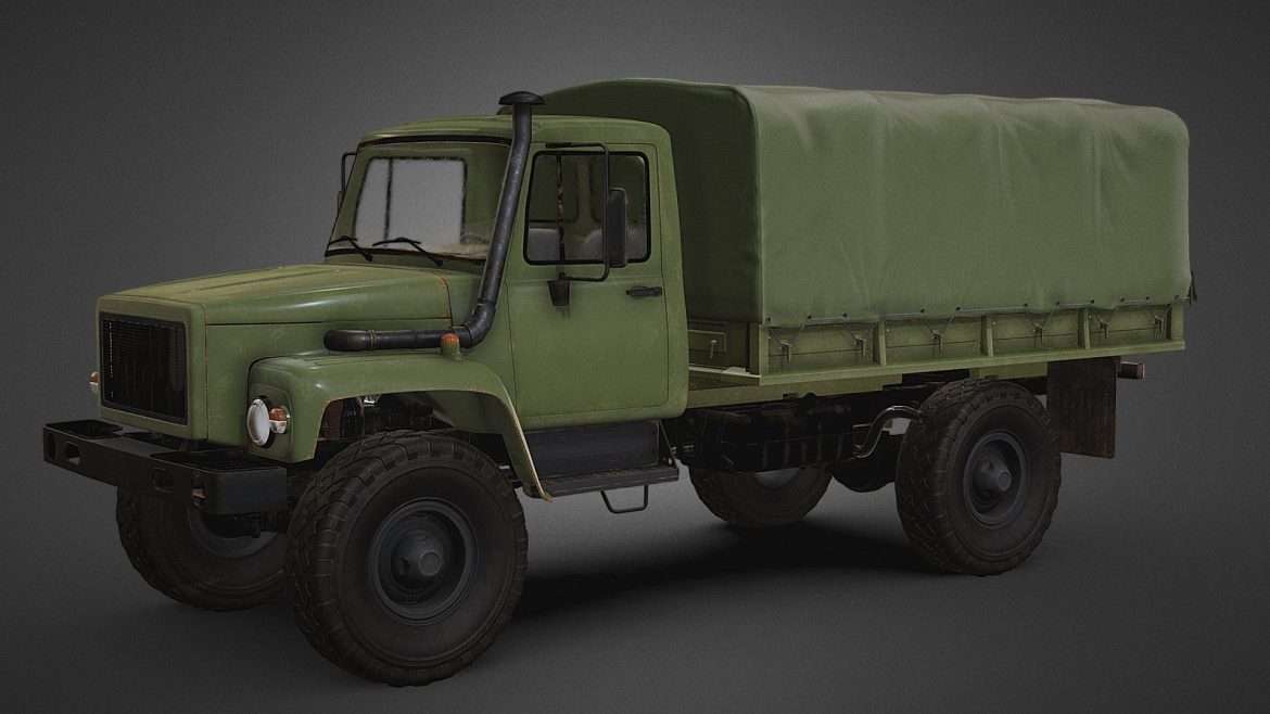 military truck 3d model