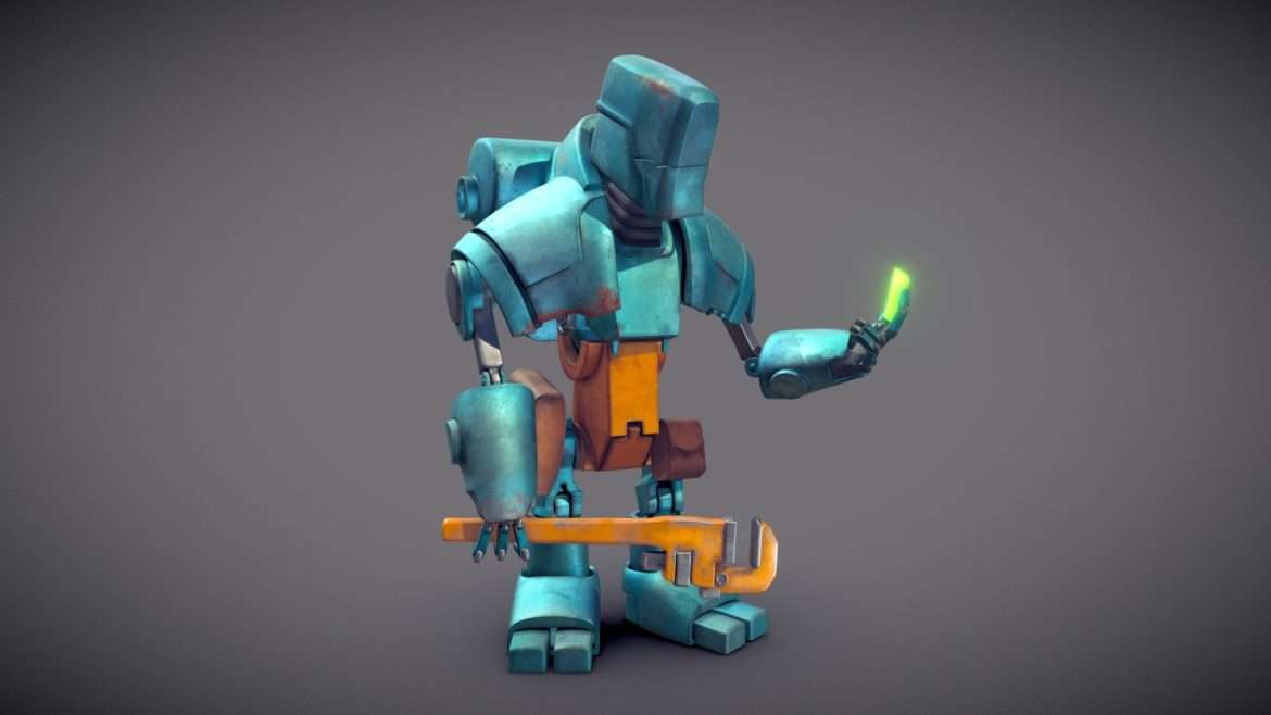 mining robot 3d model