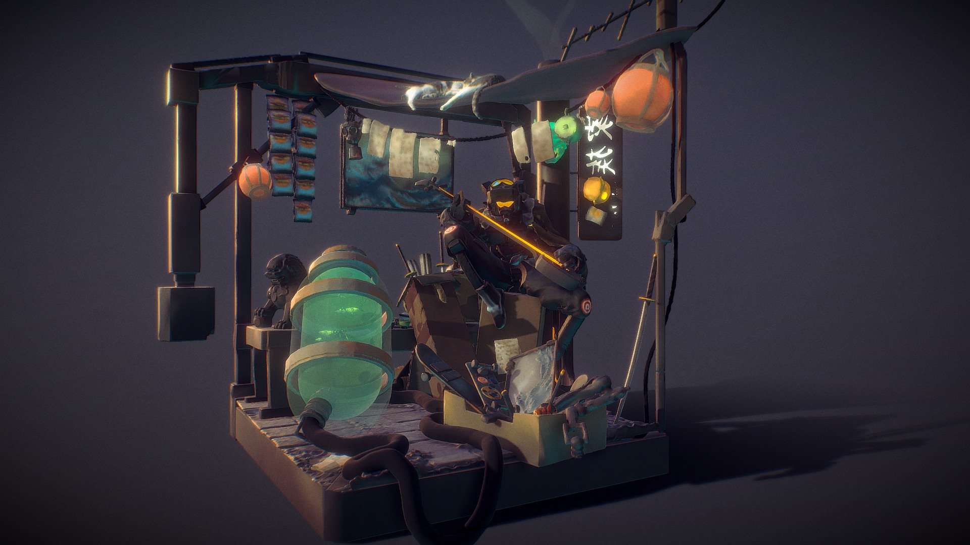 Neon Slums – Junk Dealer’s Shop