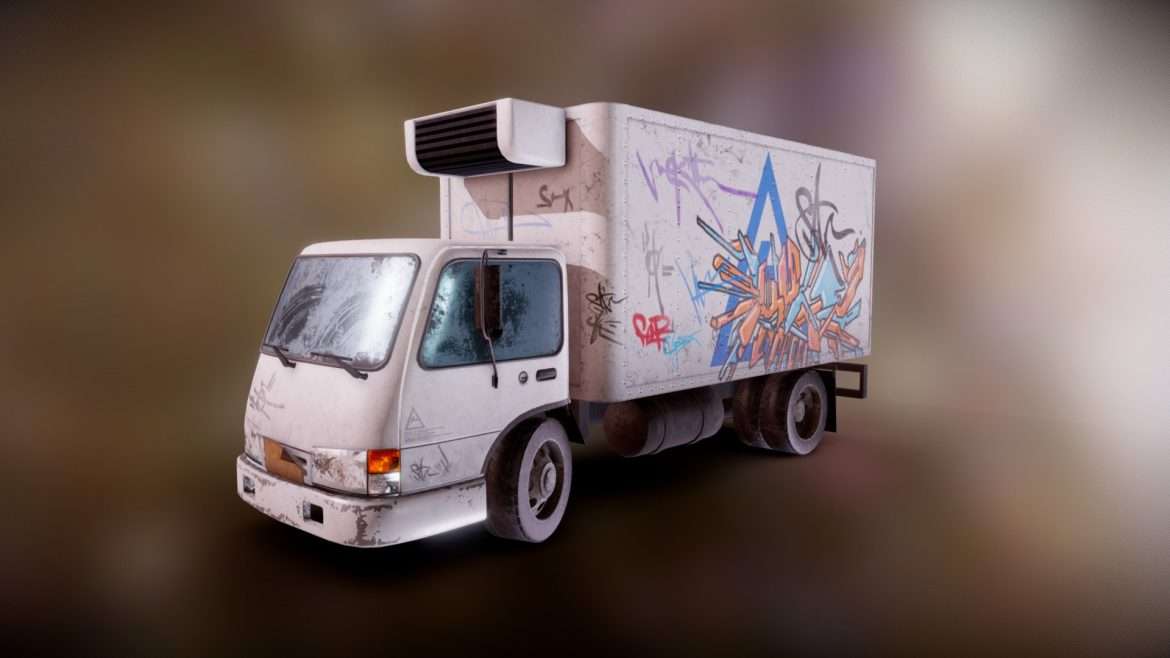 nyc graffity truck 3d model