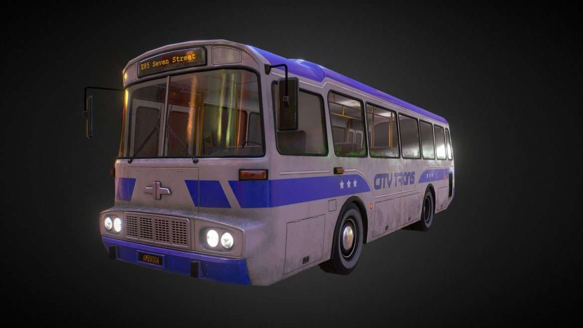 old bus 3d model