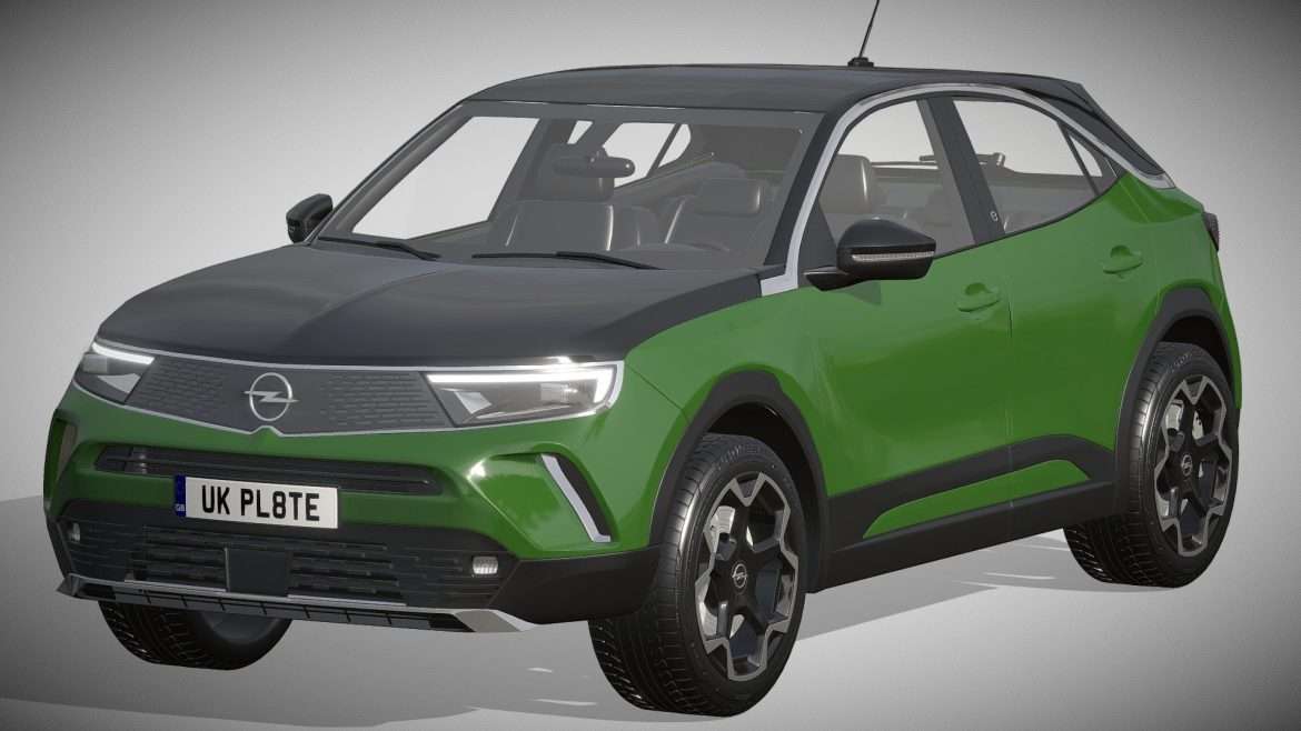 opel mokka e 3d model