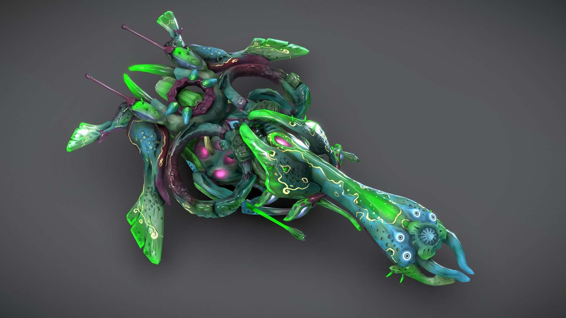 Orchid Drone V2 – Lowpoly PBR