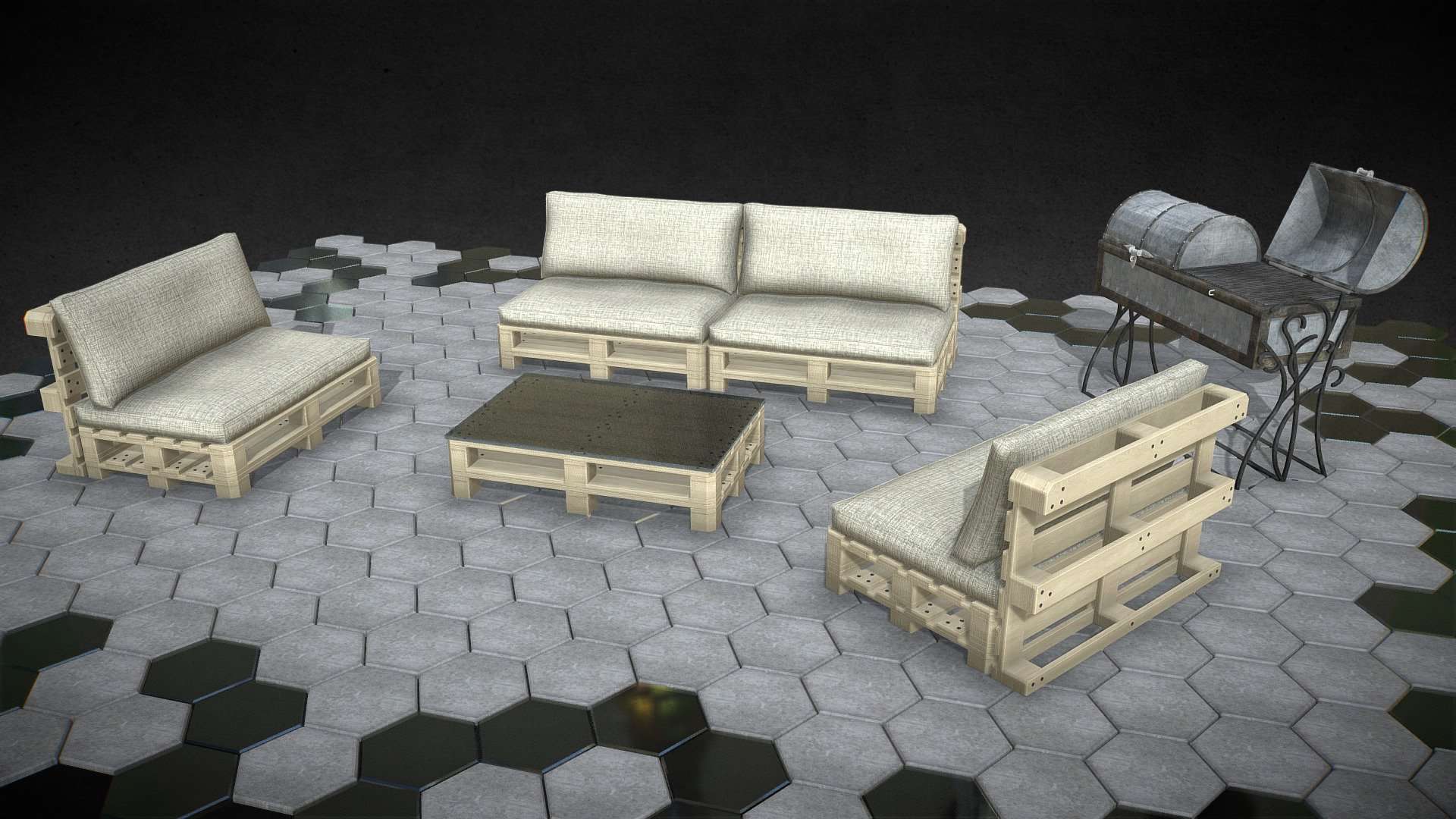 outdoor furniture from pallets