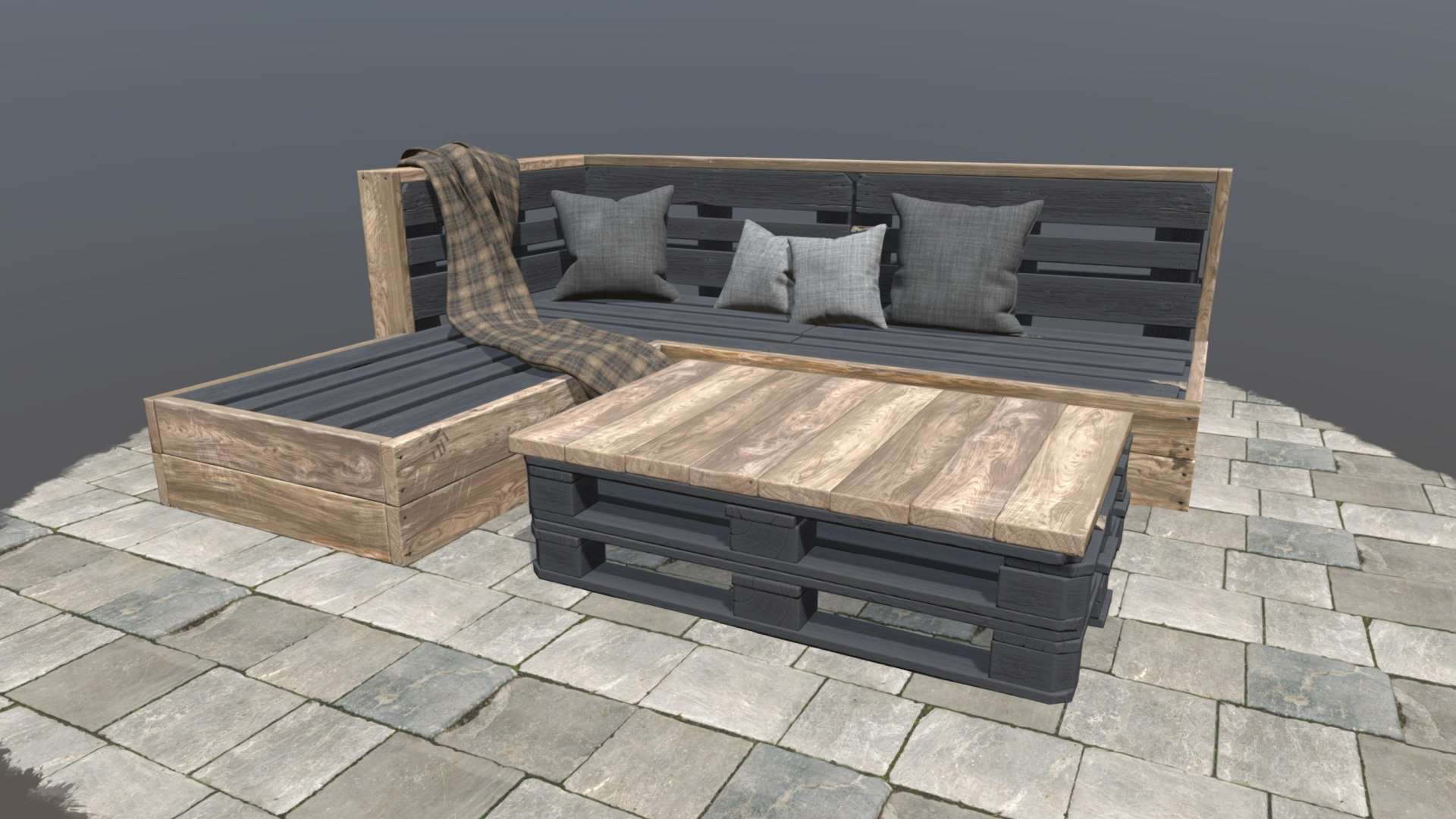 Outdoor pallet furniture