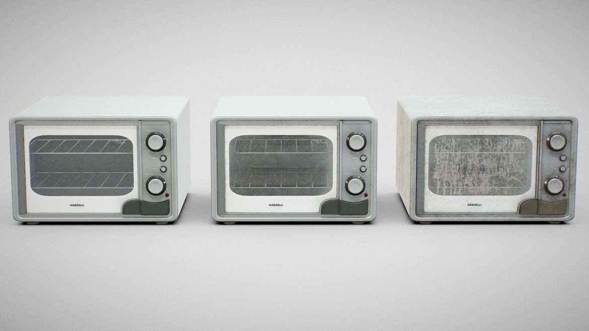 oven nardelli calabria clean used amp dirty 3d model