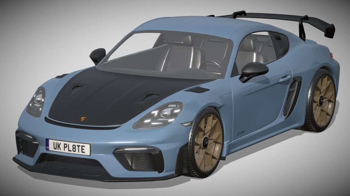 porsche 718 cayman gt4 rs 2022 3d model