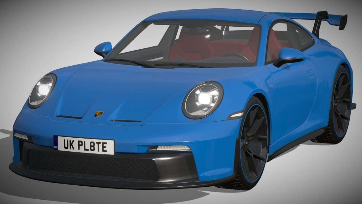 porsche 911 gt3 2021 3d model