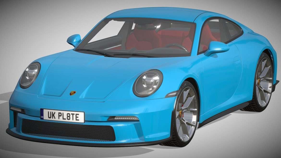 porsche 911 gt3 touring 2022 3d model