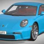 porsche 911 gt3 touring 2022 3d model