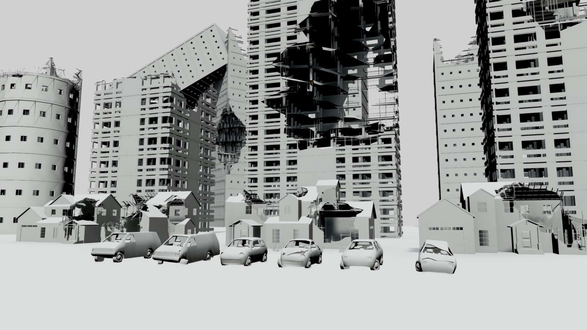 Post Apocalyptic Ruined City