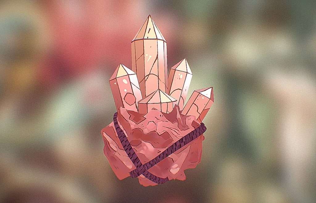 red crystals 3d model
