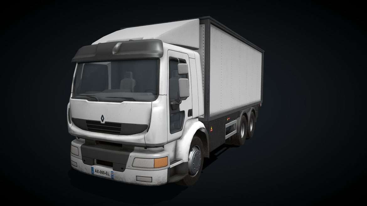 renault truck 3d model