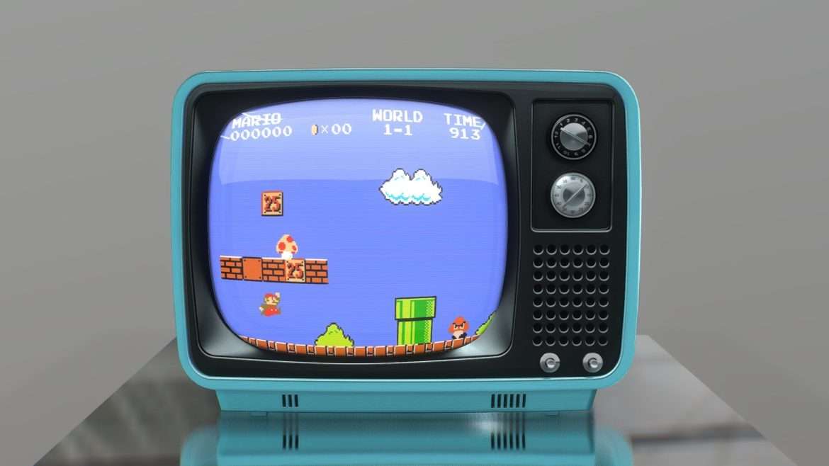 retro television 3d model