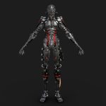 robot bounty hunter 3d model