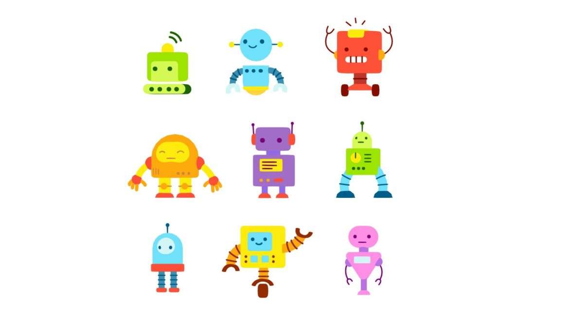 robot cartoon collection 3d model