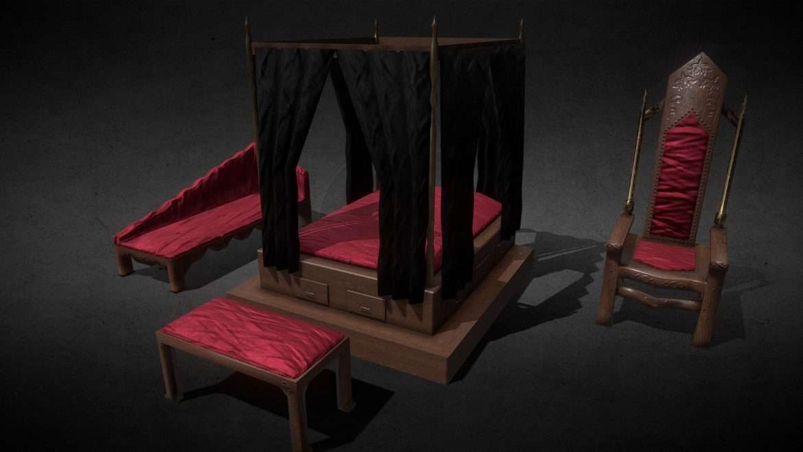 royal furniture 3d model