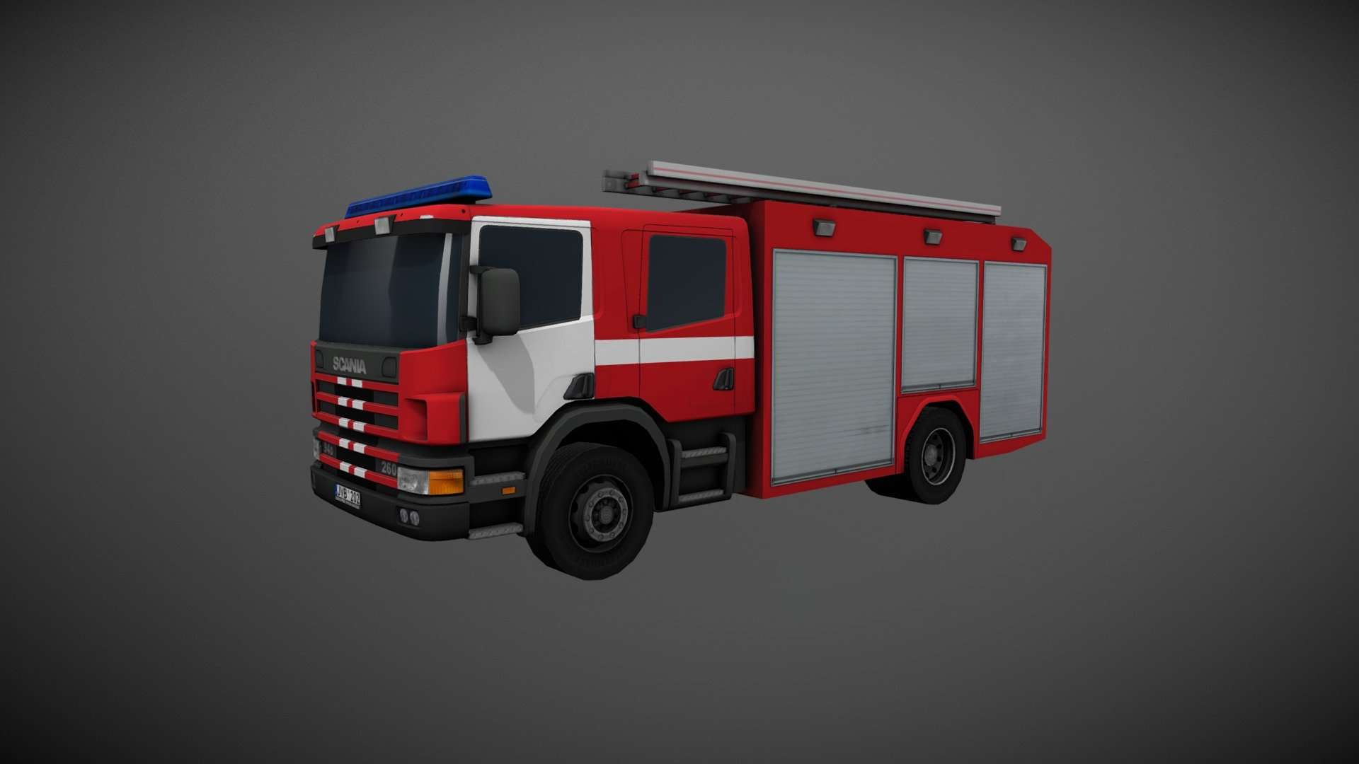 Scania P94D Fire-truck - deep3dsea