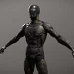 sci fi character 3d model