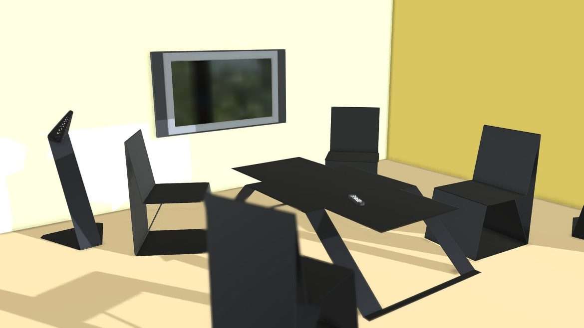 sheet metal furniture 3d model