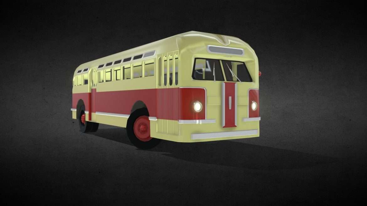 soviet bus zis 154 3d model