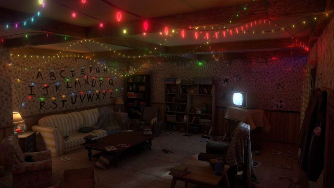 stranger things living room 3d model