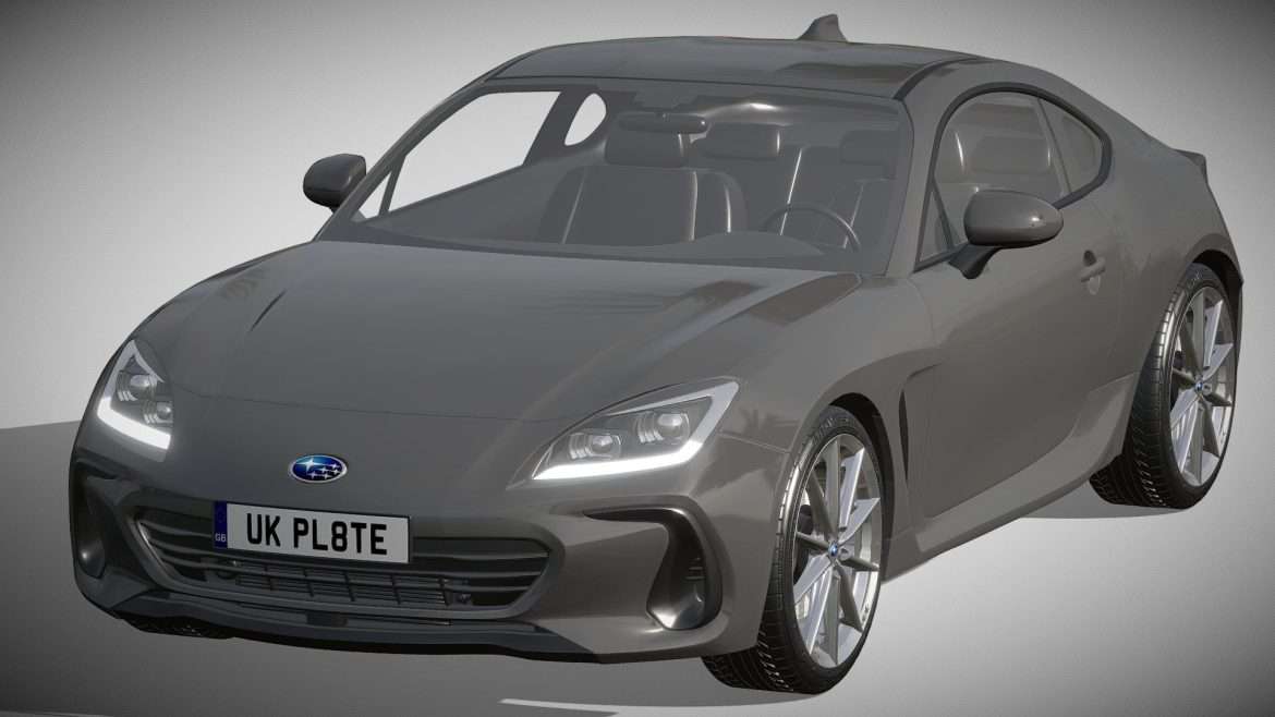 subaru brz 2022 3d model