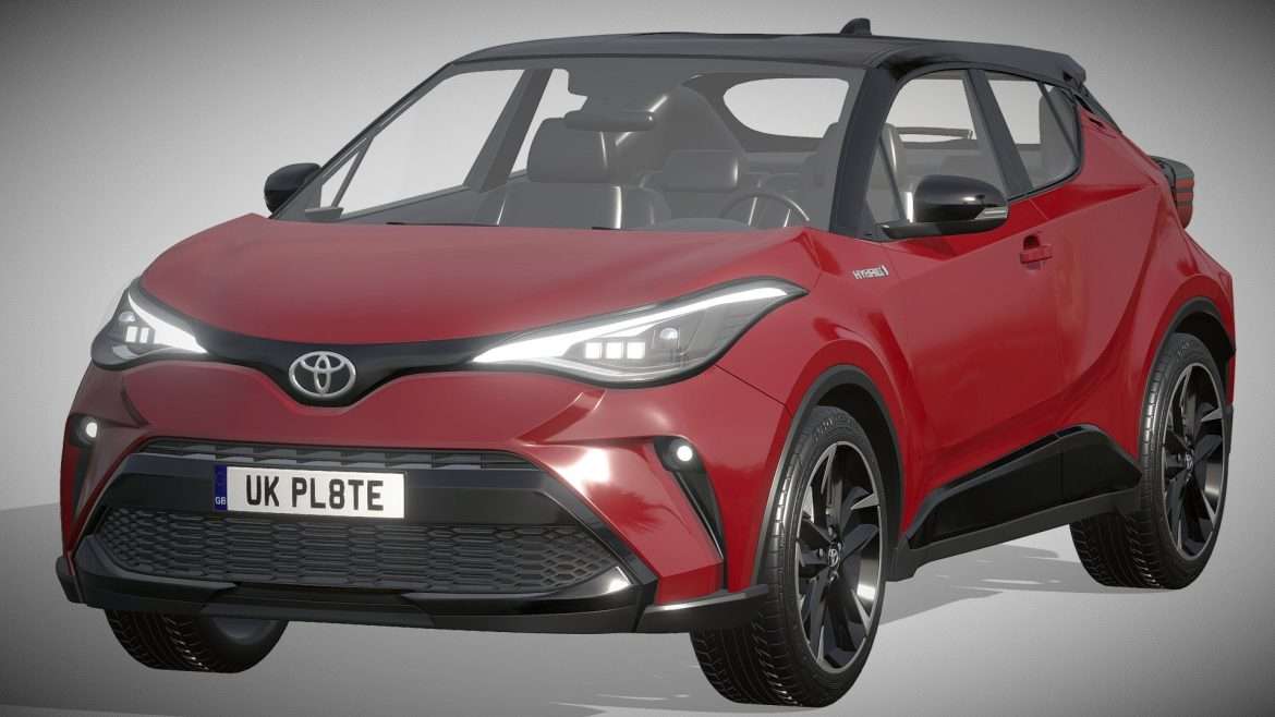 toyota c hr 2021 3d model