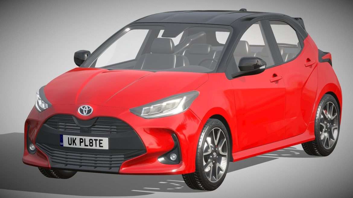 toyota yaris 2020 3d model