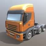 Truck 3-AXIS 6×4 (Low-Poly Version)