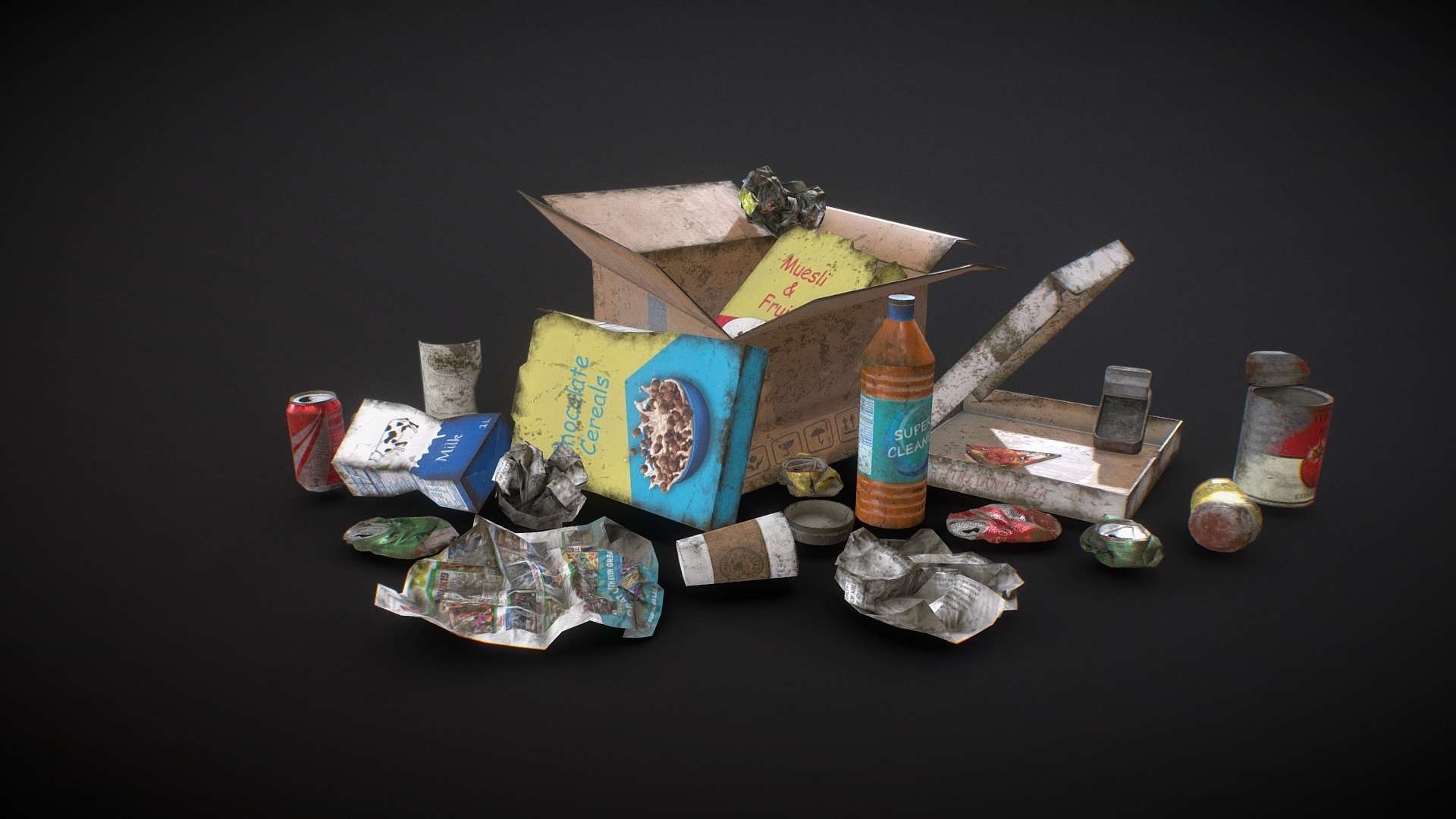 Urban Trash – Low Poly