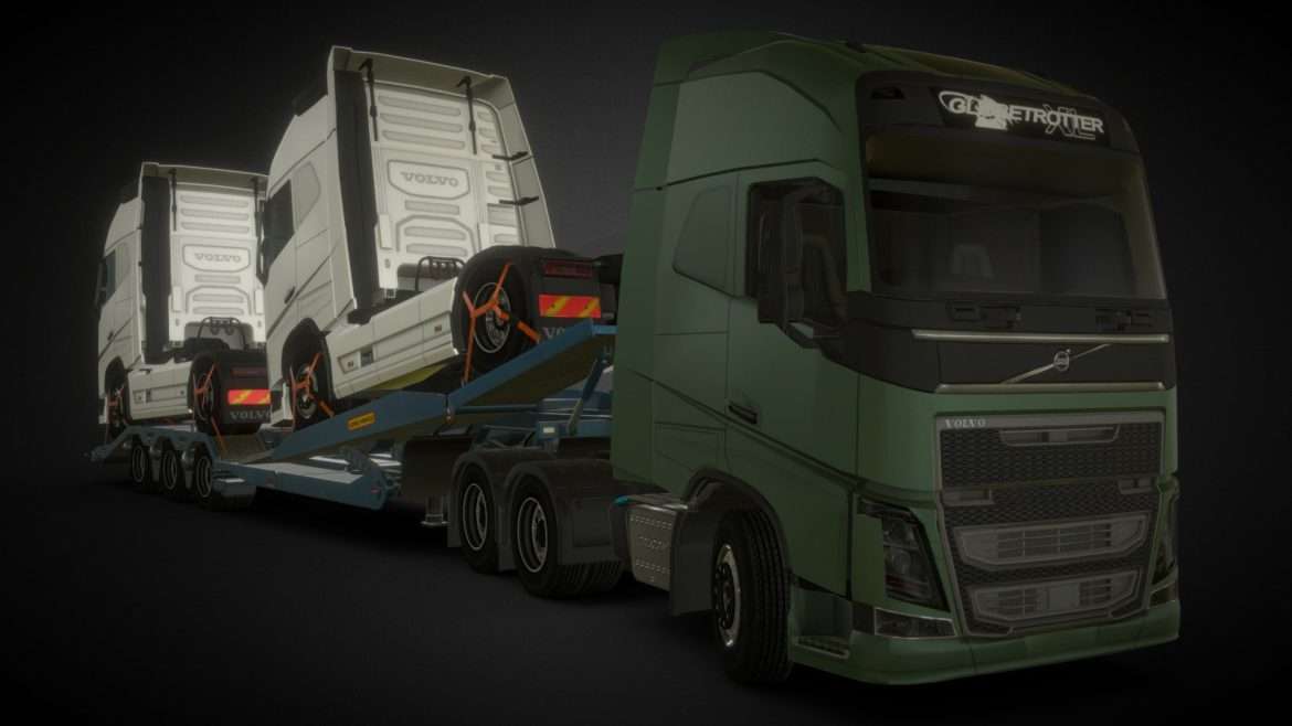 volvo fh16 euro truck sim 3d model
