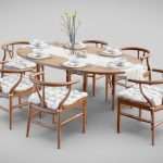 Wooden Dining Table and Chairs Set