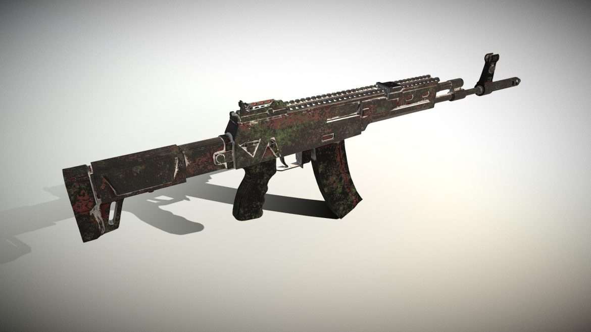 ak 12 rust 3d model
