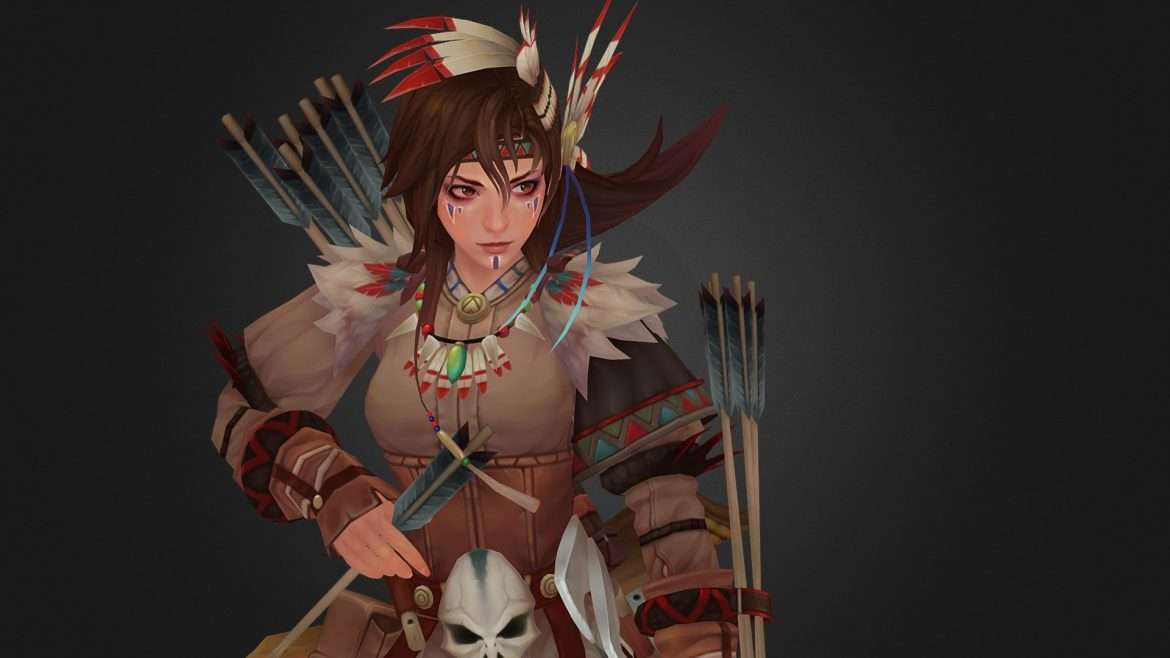 american archer 3d model