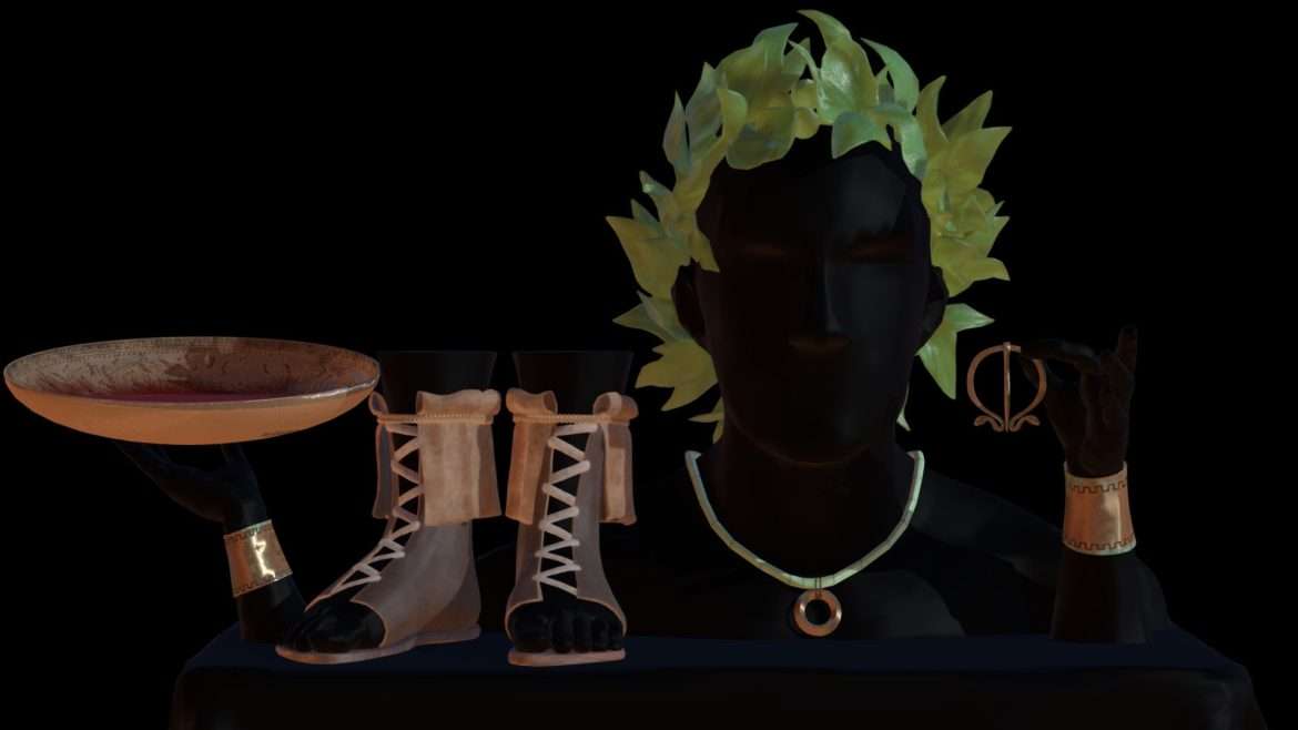ancient roman accessories 3d model