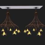 art deco chandelier 3d model