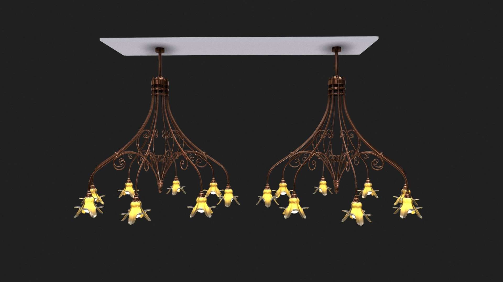 Art Deco chandelier