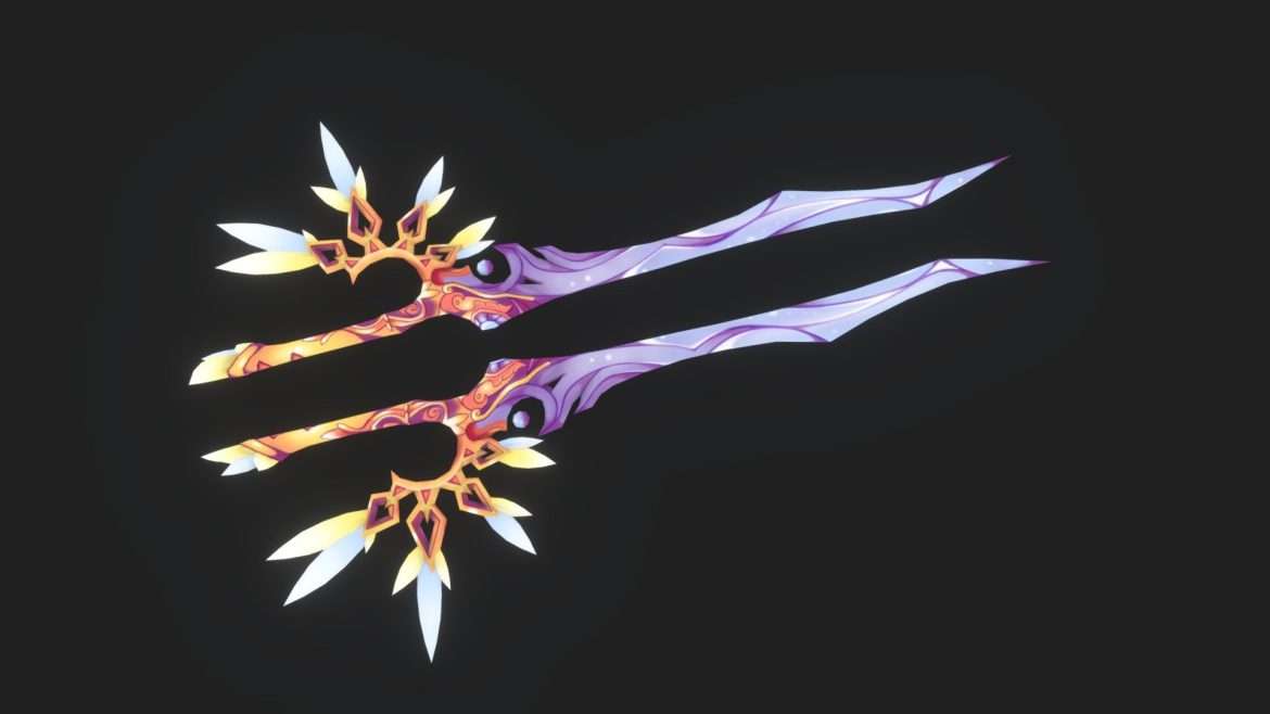 bitbot weapon low poly for game 3d model