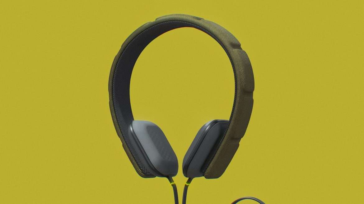 black honey headphones 3d model