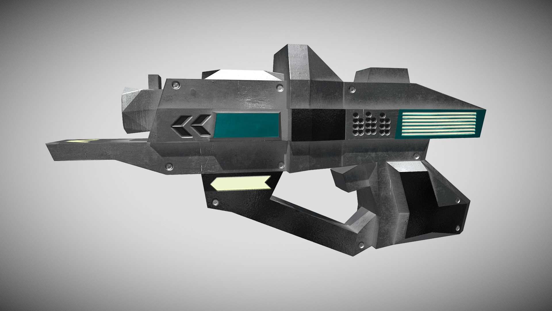 Blaster sci fi weapon