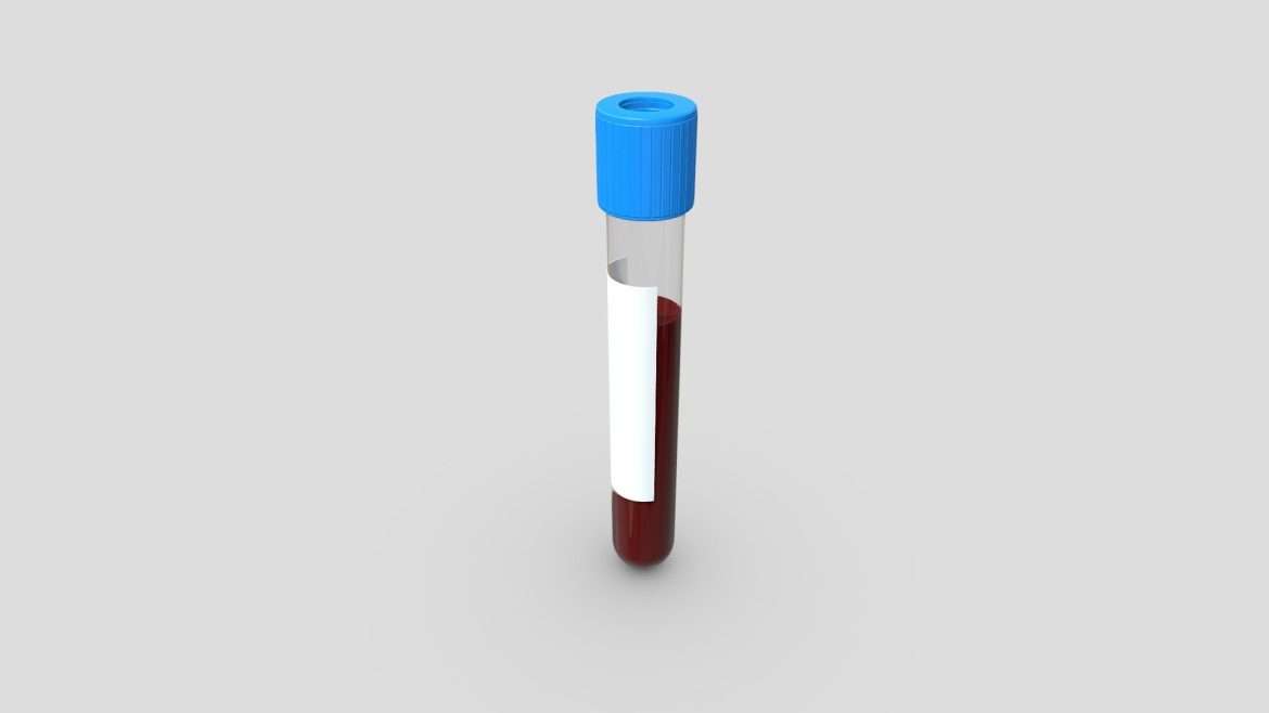 blood sample 3d model