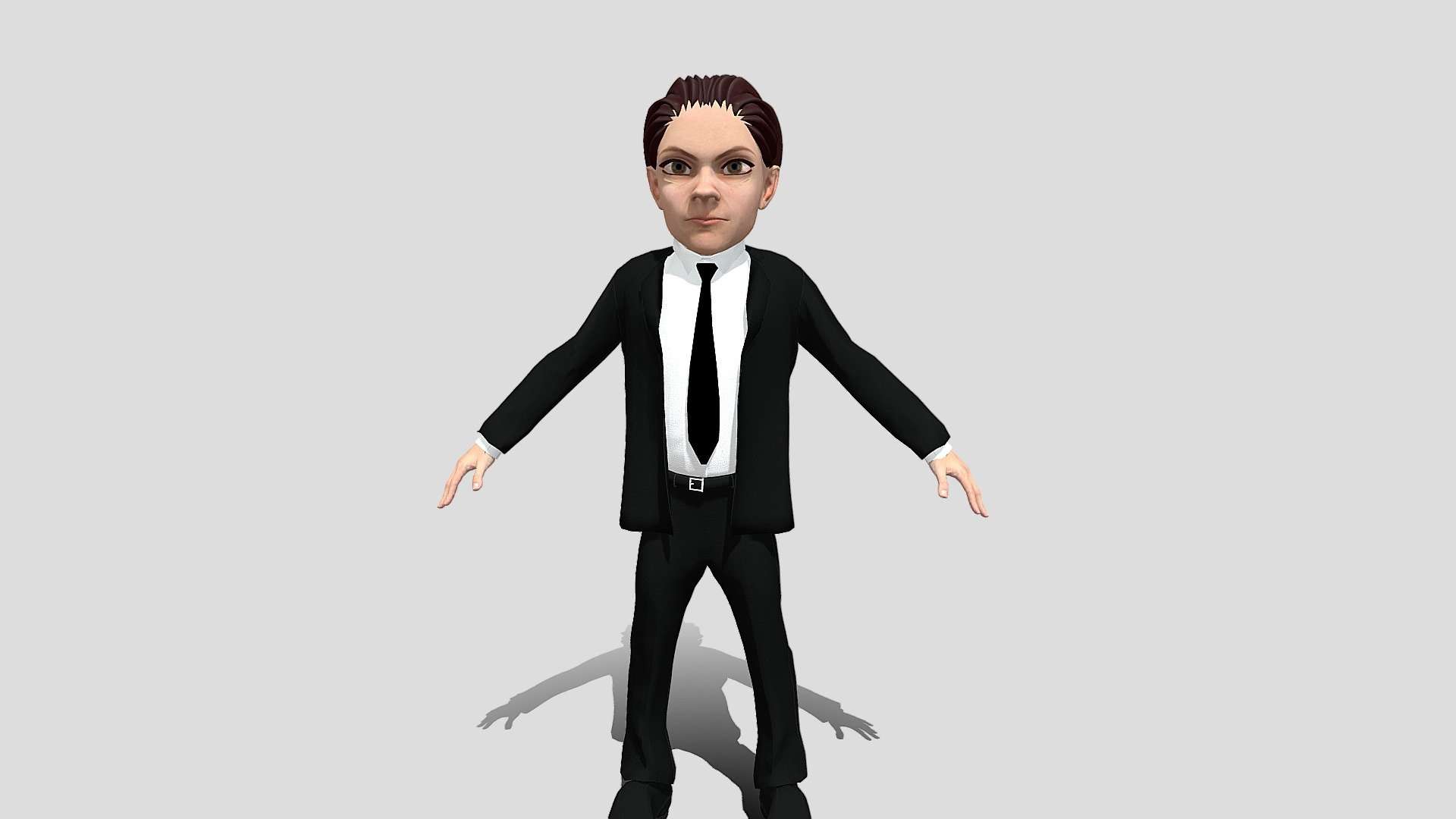 Boss 3d game cartoon character